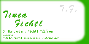 timea fichtl business card